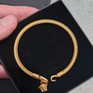 Gold Bracelet with Medusa Charm